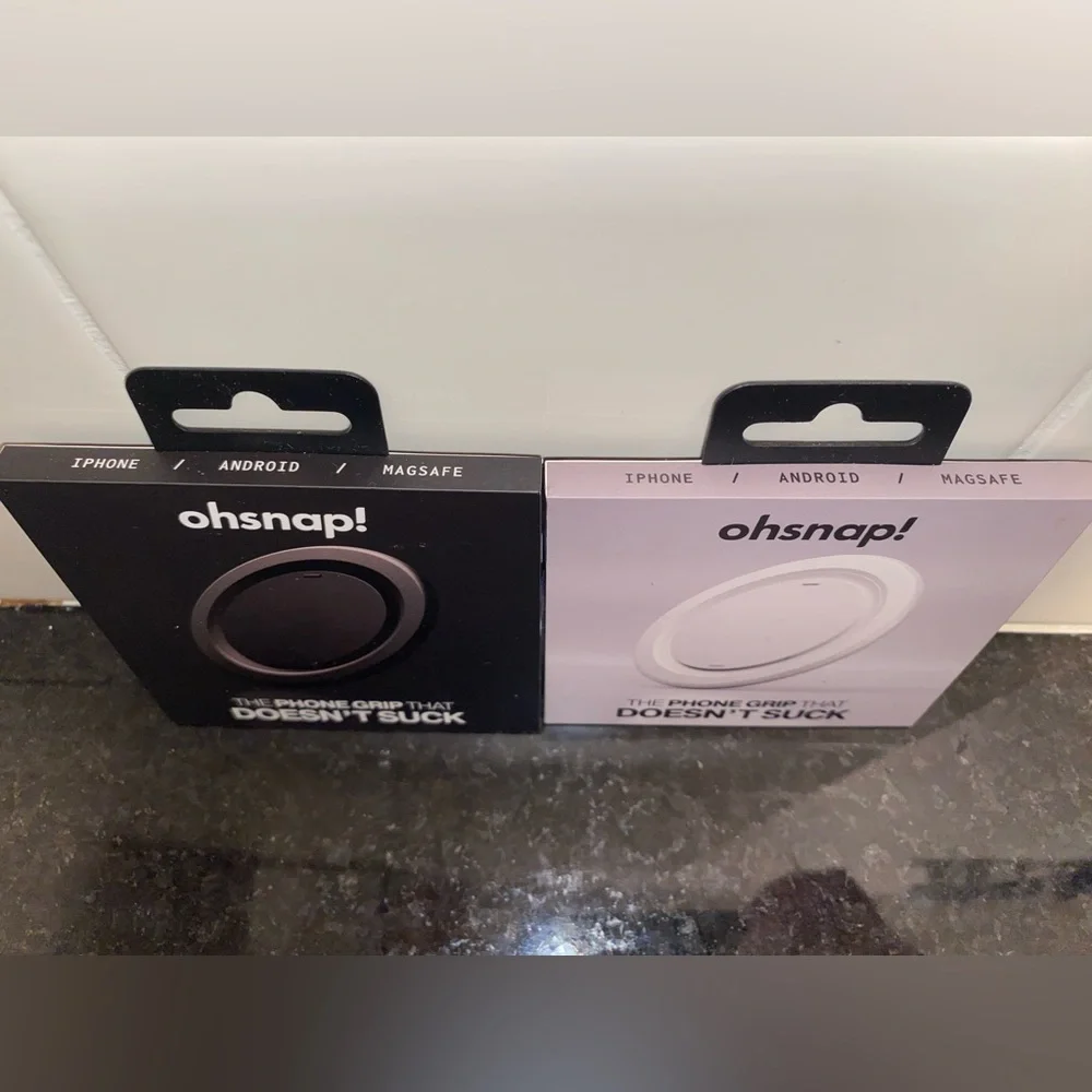 ✨OhSnap! - “Snap Grip Luxe” 2PC Bundle Magnetic Phone Grip - New/Sealed✨